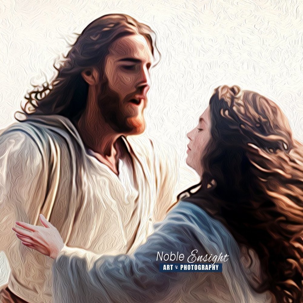 16x20 Jesus in Heaven Wall Art Watercolor Oil Painting Poster‎ - Picture 5 of 6